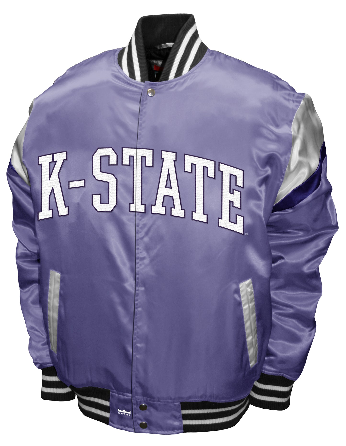 Kansas State Wildcats Franchise Club Power Satin Full-Snap Jacket - Lavender