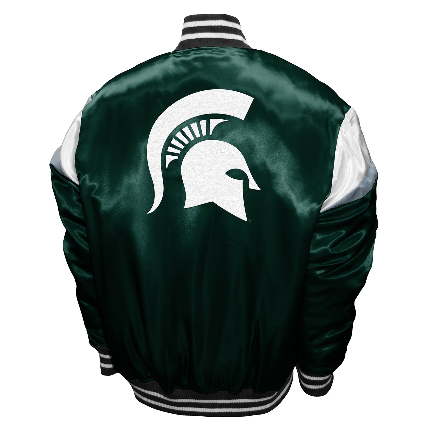 Michigan State Spartans Franchise Club Power Satin Full-Snap Jacket - Green