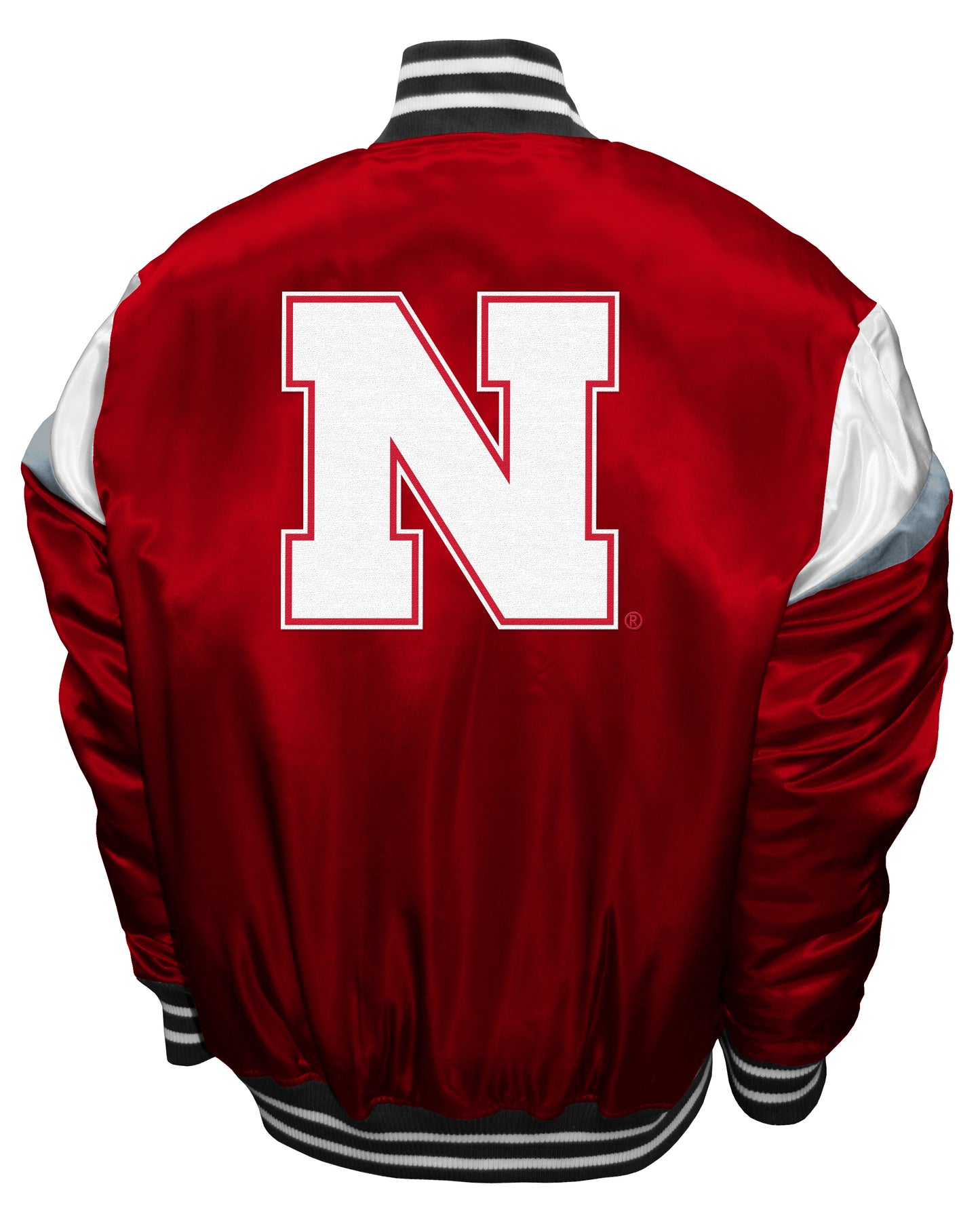 Nebraska Cornhuskers Franchise Club Power Satin Full-Snap Jacket Red