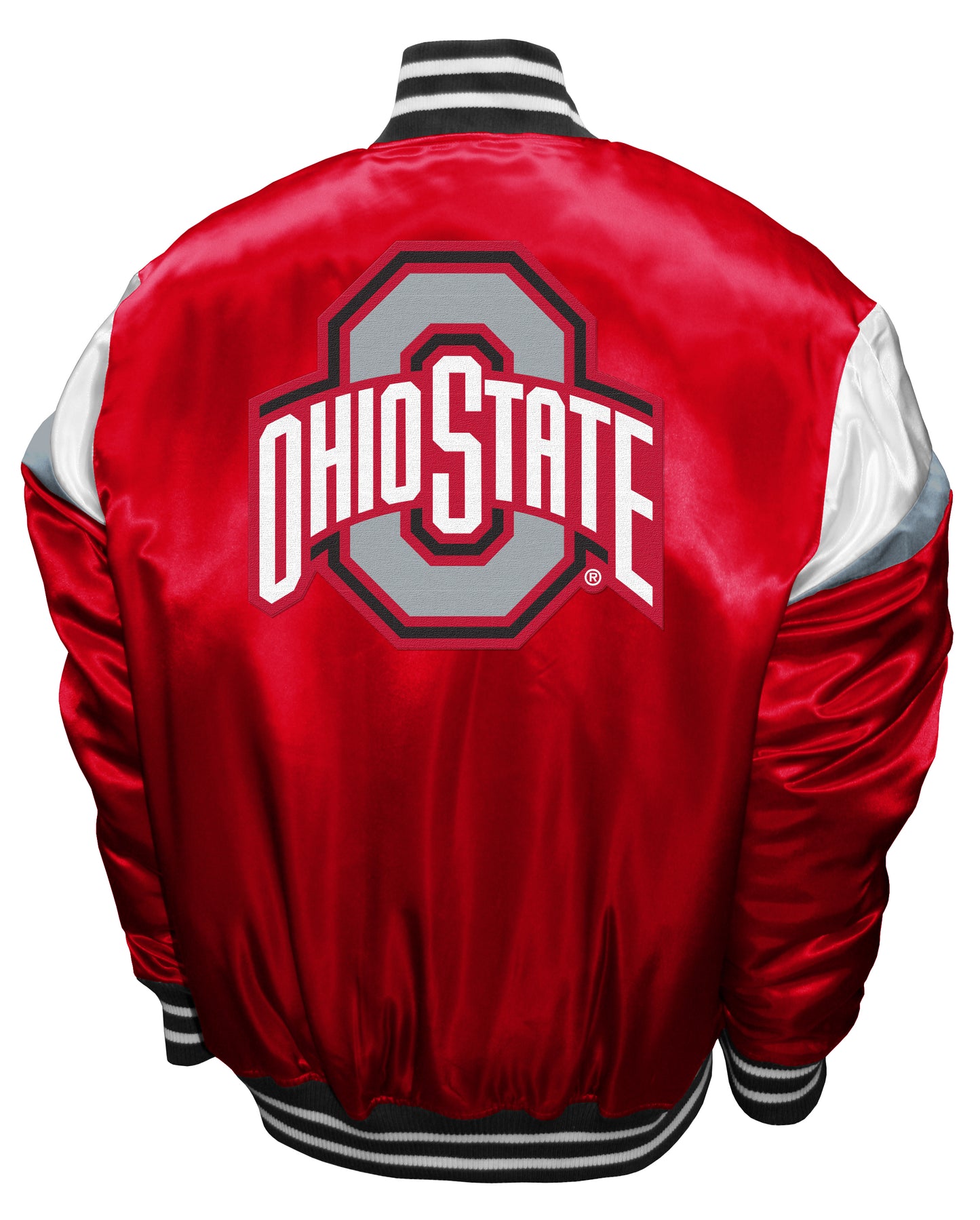 Ohio State Buckeyes Franchise Club Power Satin Full-Snap Jacket - Red