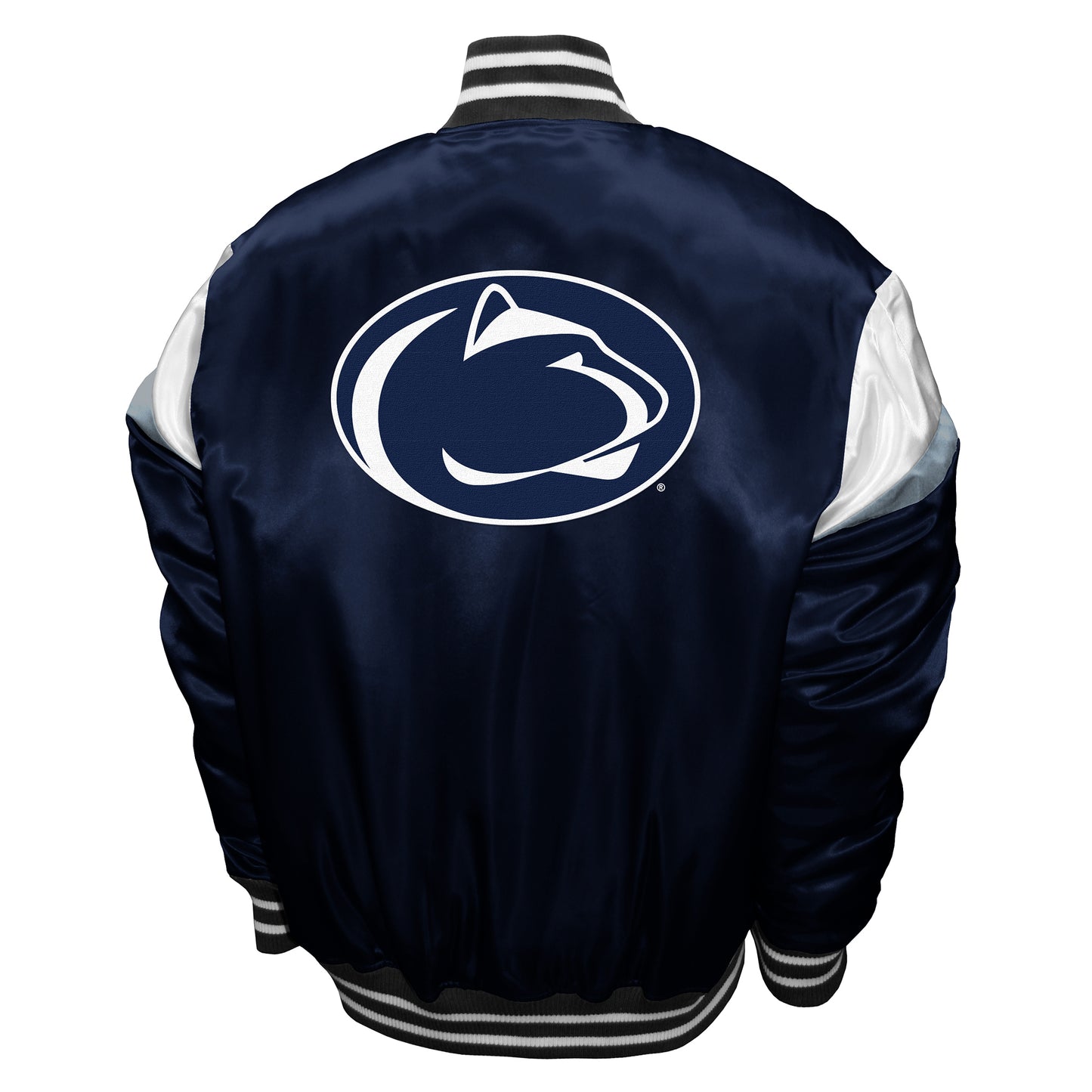Penn State Nittany Lions Franchise Club Power Satin Full-Snap Jacket - Navy