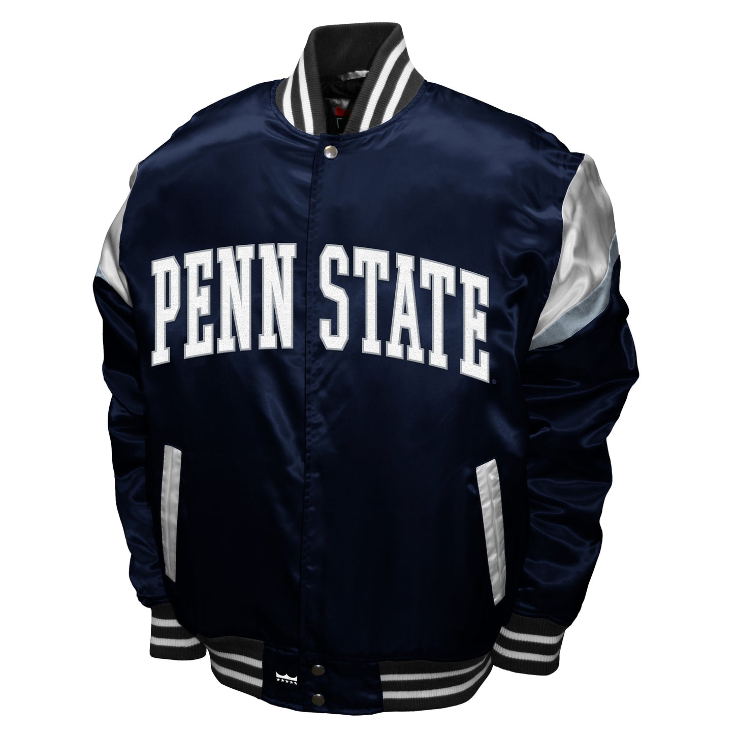 Penn State Nittany Lions Franchise Club Power Satin Full-Snap Jacket - Navy