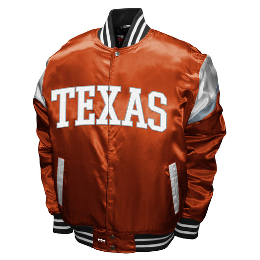 Texas Longhorns Franchise Club Power Satin Full-Snap Jacket - Orange