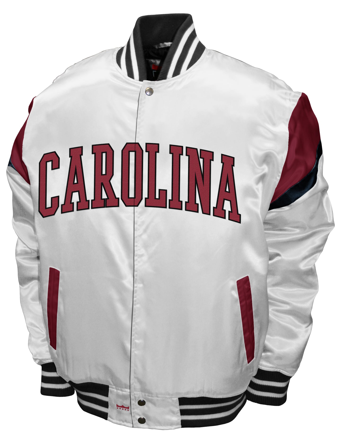 South Carolina Gamecocks Franchise Club Power Satin Full-Snap Jacket - White