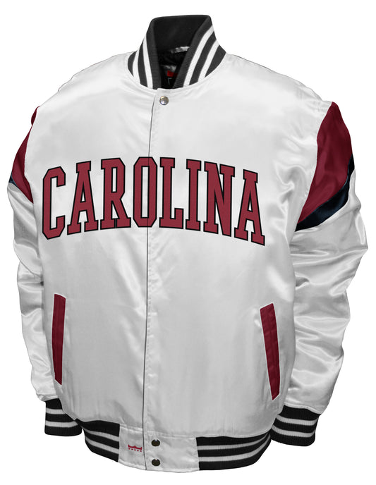South Carolina Gamecocks Franchise Club Power Satin Full-Snap Jacket - White