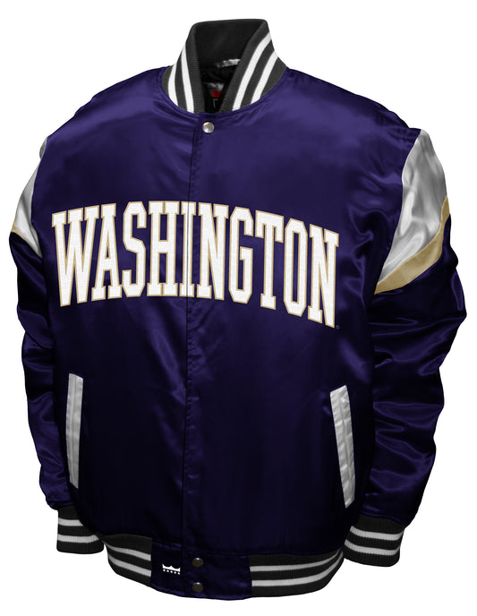 Washington Huskies Franchise Club Power Satin Full-Snap Jacket - Purple