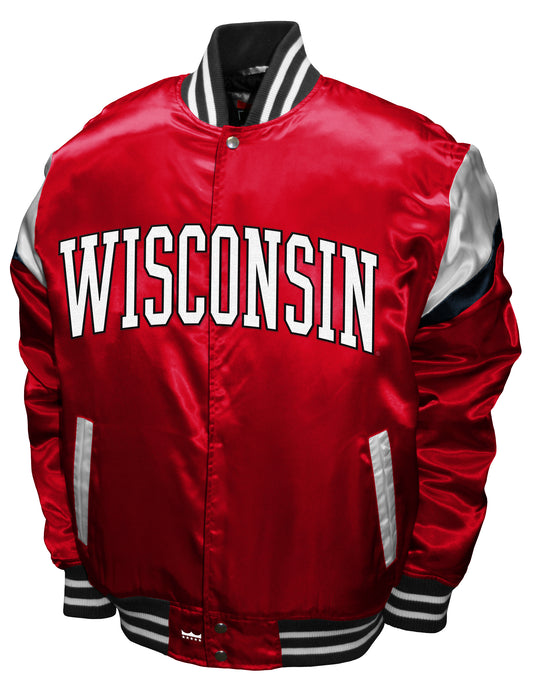 Wisconsin Badgers Franchise Club Power Satin Full-Snap Jacket