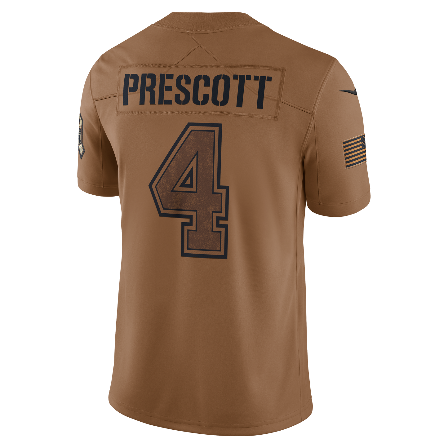 Dak Prescott Dallas Cowboys Nike Salute To Service Limited Jersey - Brown