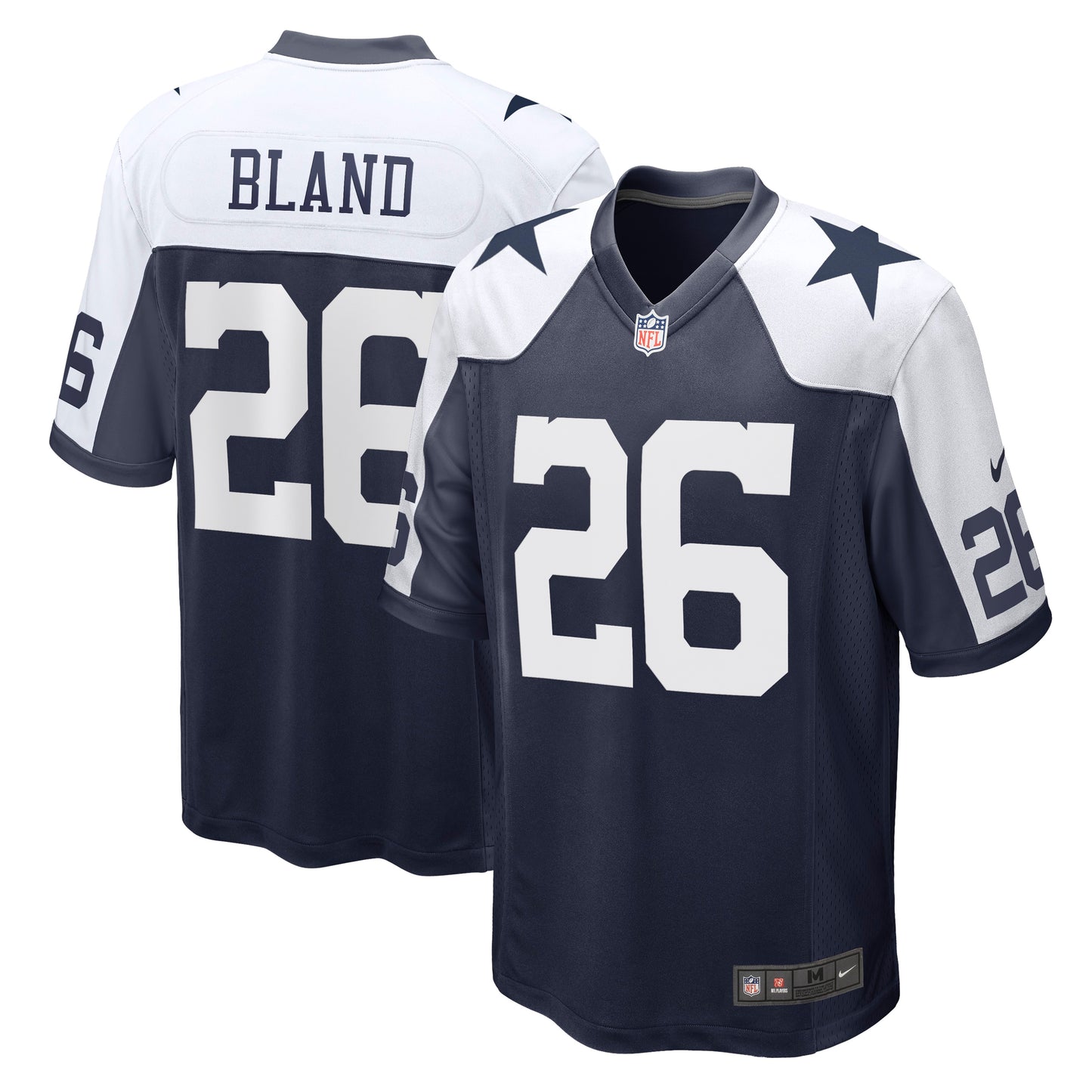 Dallas Cowboys #26 Daron Bland Nike Game Day Men's Jersey - Throwback