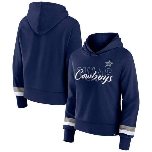 Dallas Cowboys Fanatics Branded Women's Over Under Hoodie -Navy