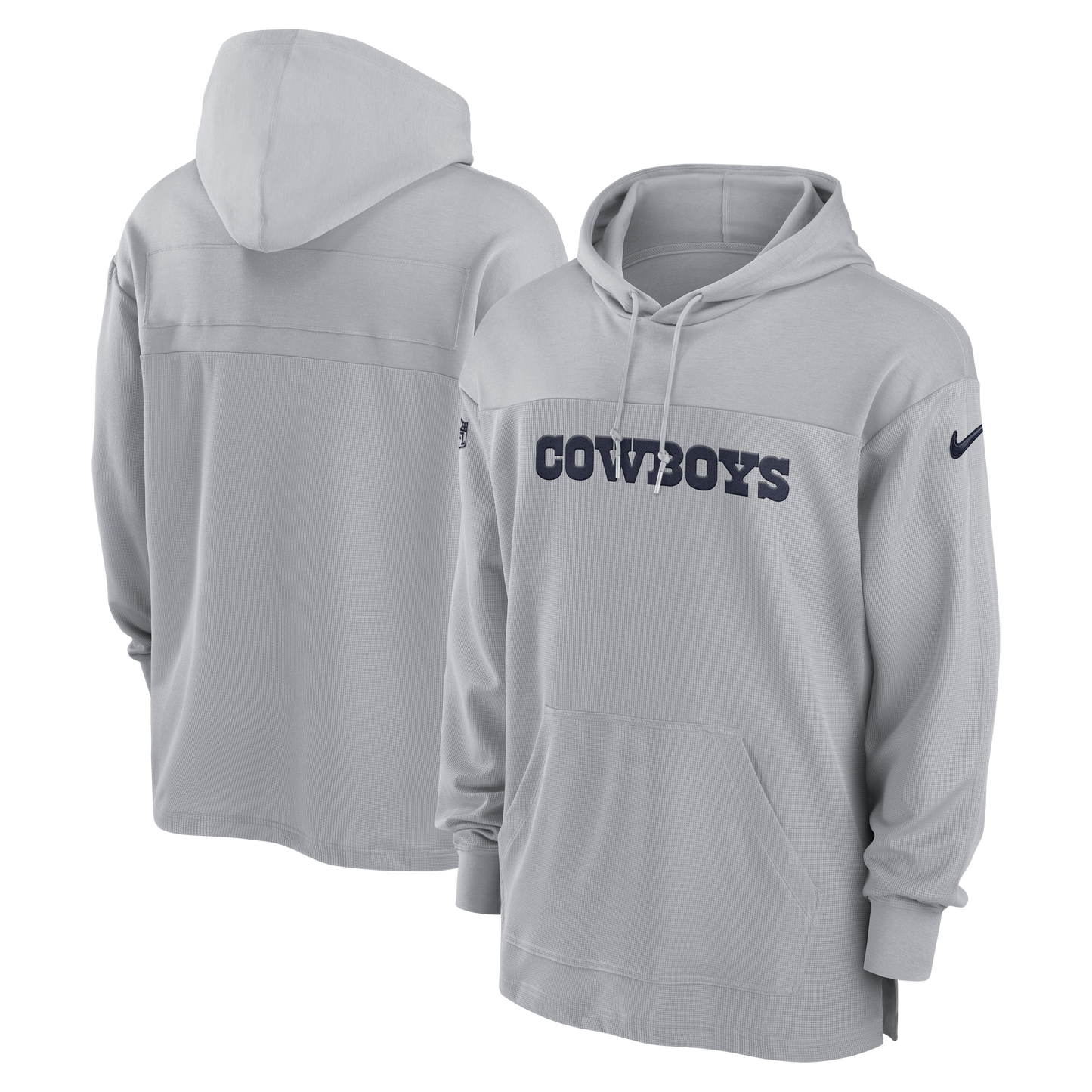 Dallas Cowboys Nike Heavy Jersey Hooded Top - Gray