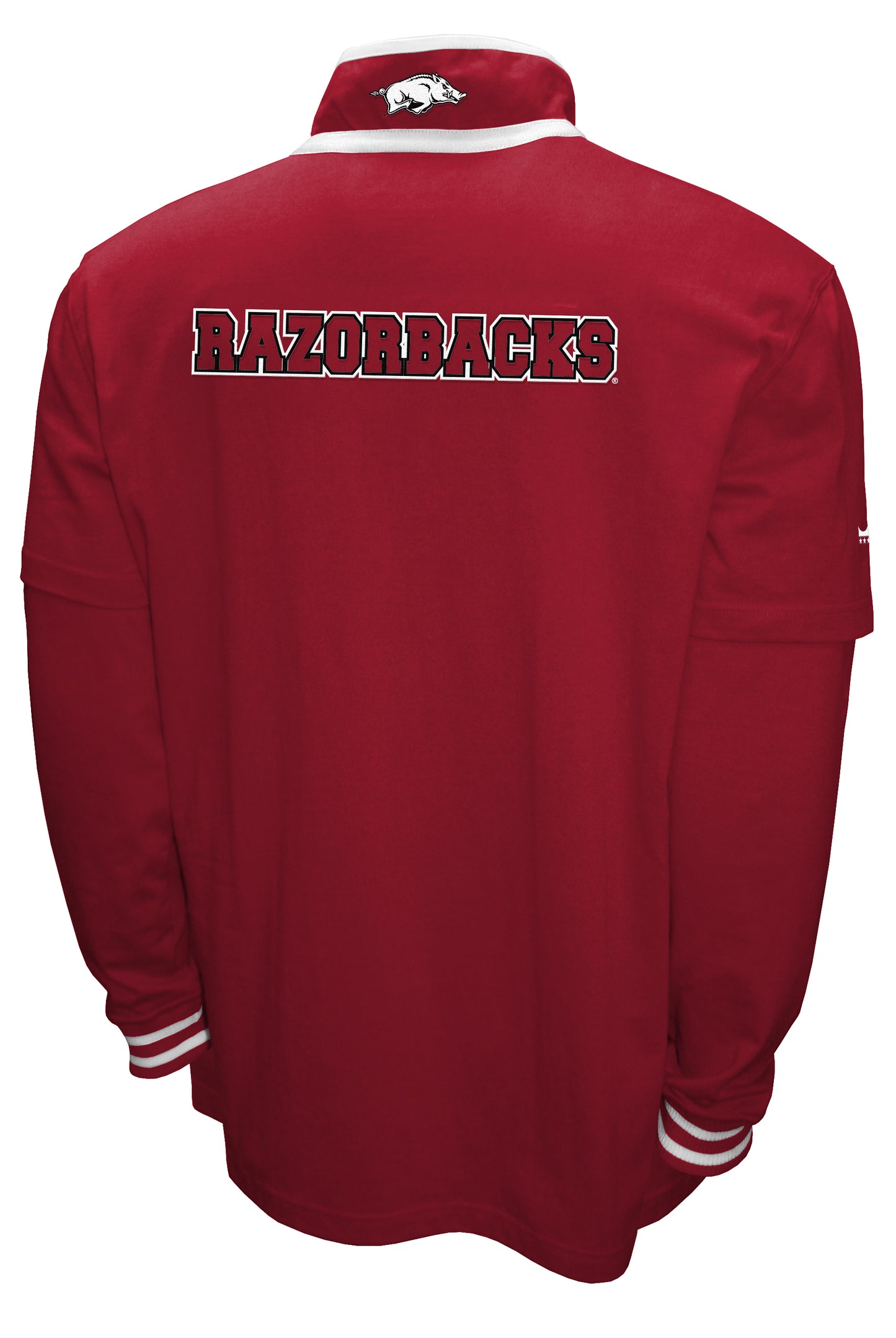 Arkansas Razorbacks Franchise Club 3-in-1 Double-Down T-Shirt & Quarter-Zip Pullover Set - Red