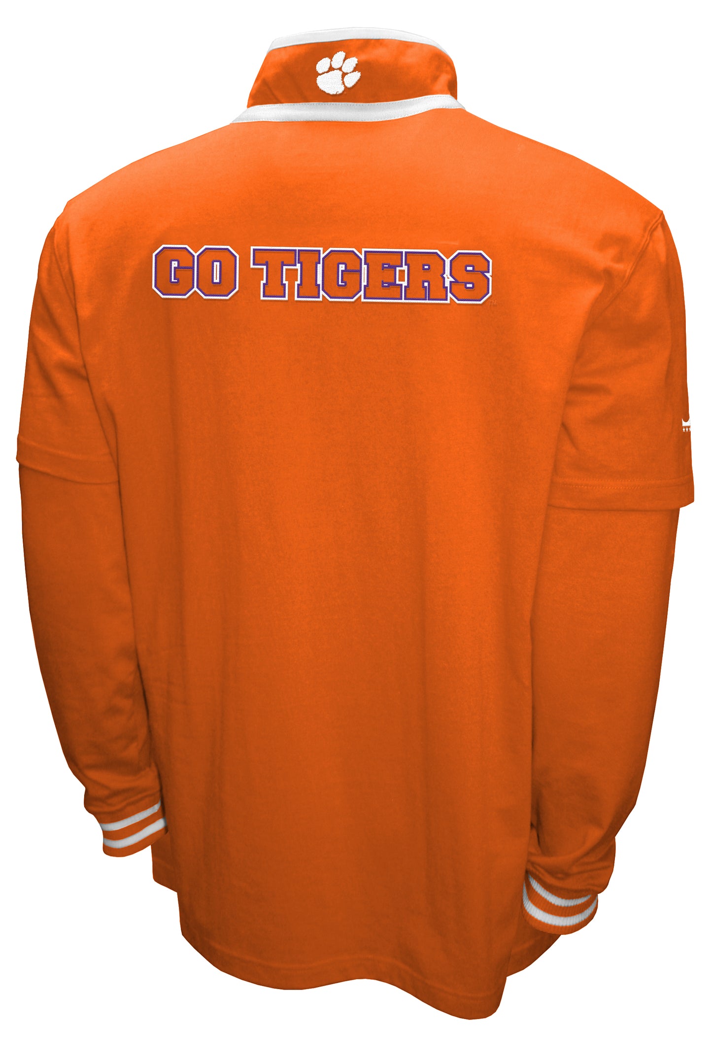 Clemson Tigers Franchise Club 3-in-1 Double-Down T-Shirt & Quarter-Zip Pullover Set - Orange