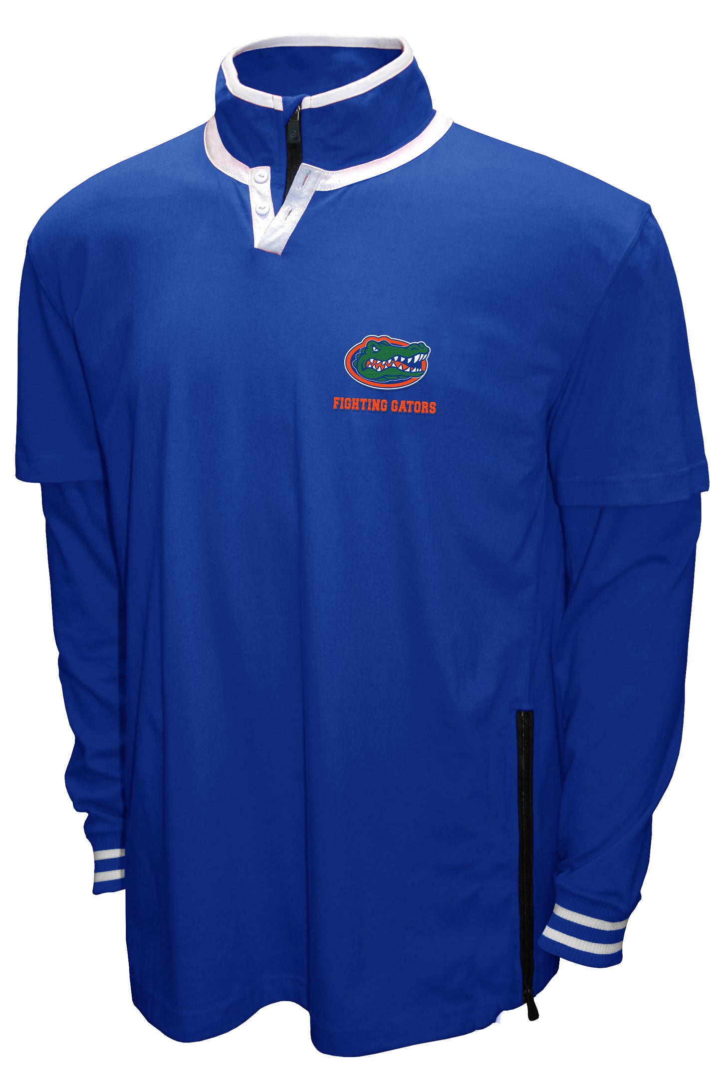 Florida Gators Franchise Club 3-in-1 Double-Down T-Shirt & Quarter-Zip Pullover Set - Blue