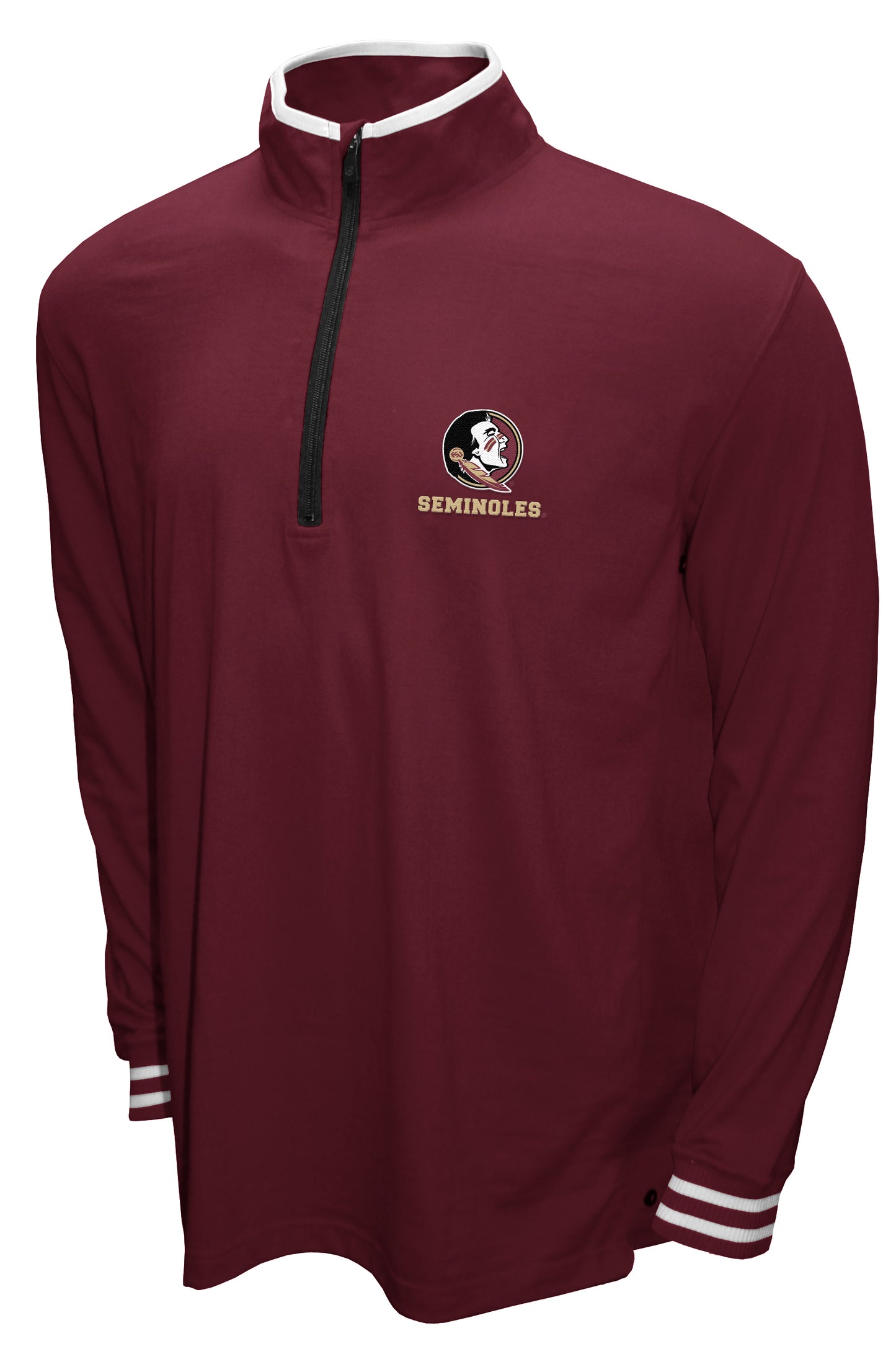Florida State Seminoles Franchise Club 3-in-1 Double-Down T-Shirt & Quarter-Zip Pullover Set - Burgandy