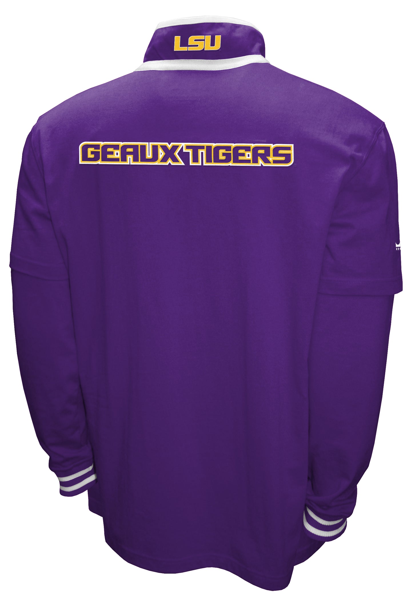 LSU Tigers Franchise Club 3-in-1 Double-Down T-Shirt & Quarter-Zip Pullover Set - Purple