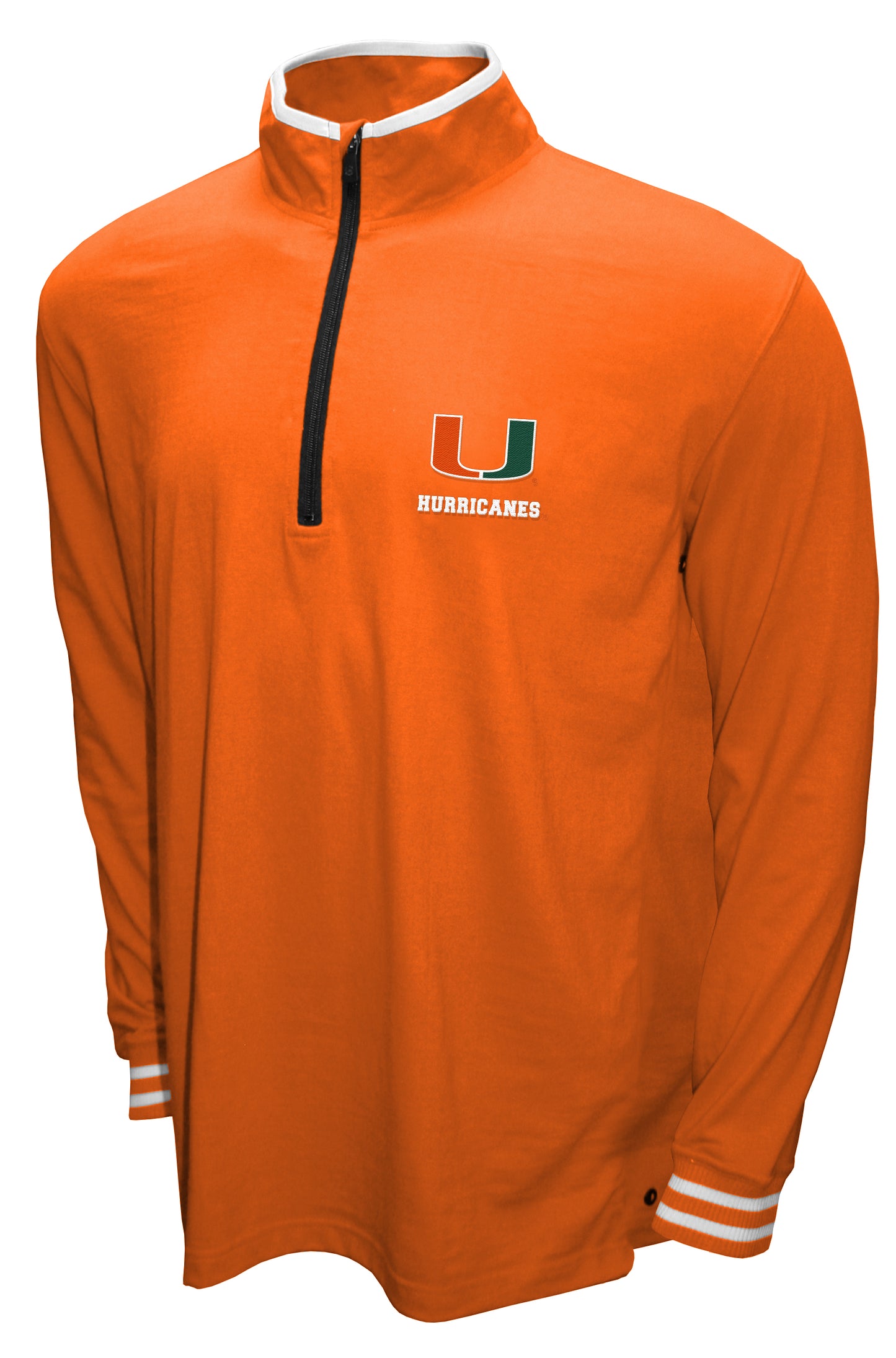 Miami Hurricanes Franchise Club 3-in-1 Double-Down T-Shirt & Quarter-Zip Pullover Set - Orange