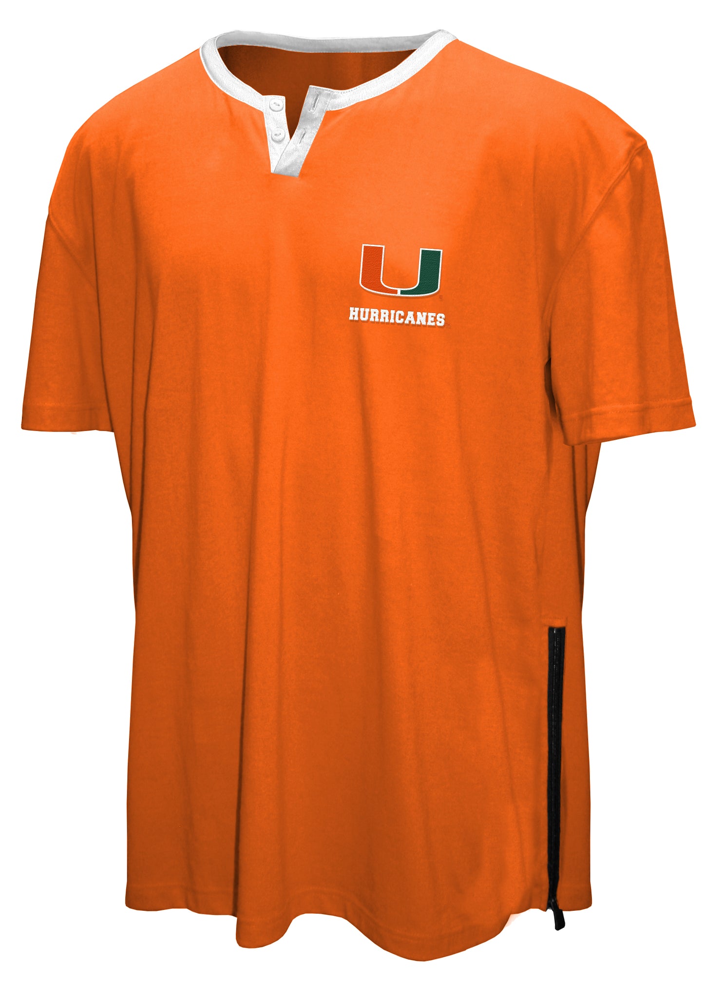 Miami Hurricanes Franchise Club 3-in-1 Double-Down T-Shirt & Quarter-Zip Pullover Set - Orange