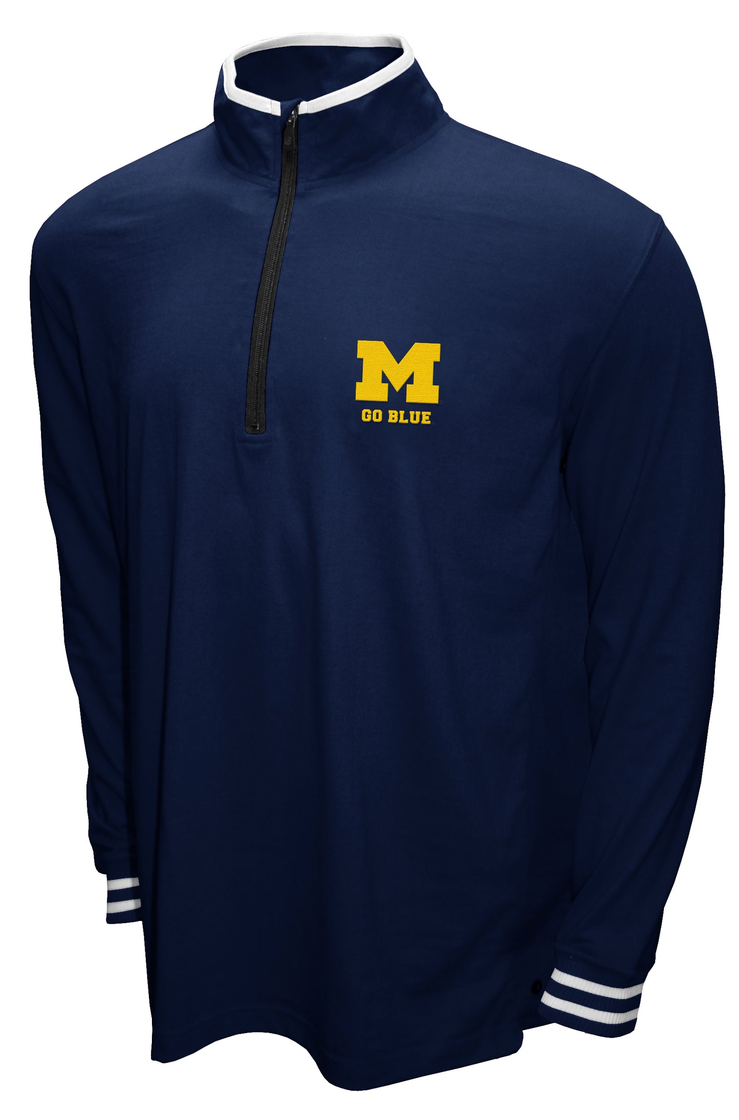 Michigan Wolverines Franchise Club 3-in-1 Double-Down T-Shirt & Quarter-Zip Pullover Set - Navy