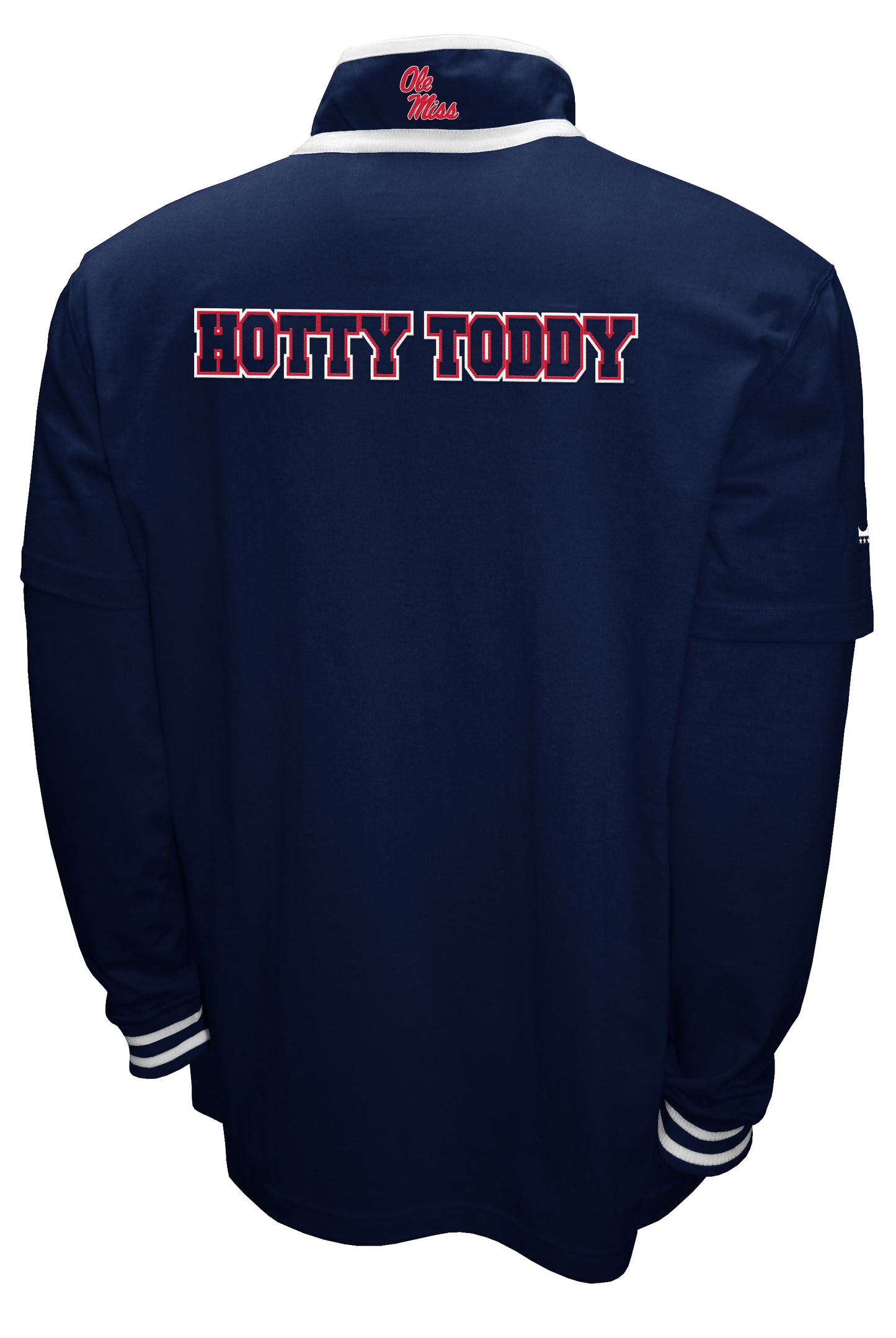 Ole Miss Rebels Franchise Club 3-in-1 Double-Down T-Shirt & Quarter-Zip Pullover Set - Blue