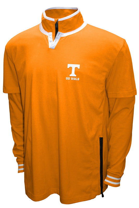 Tennessee Volunteers Franchise Club 3-in-1 Double-Down T-Shirt & Quarter-Zip Pullover Set - Orange