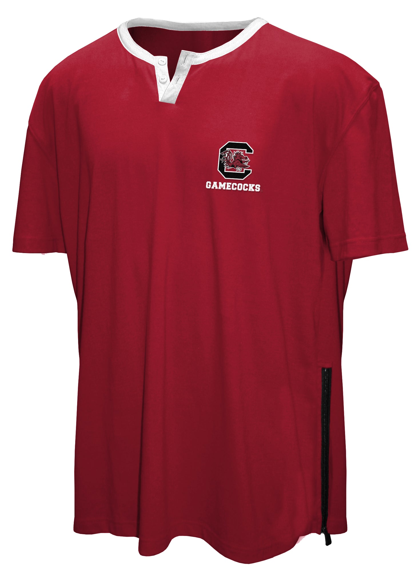 South Carolina Gamecocks Franchise Club 3-in-1 Double-Down T-Shirt & Quarter-Zip Pullover Set - Garnet