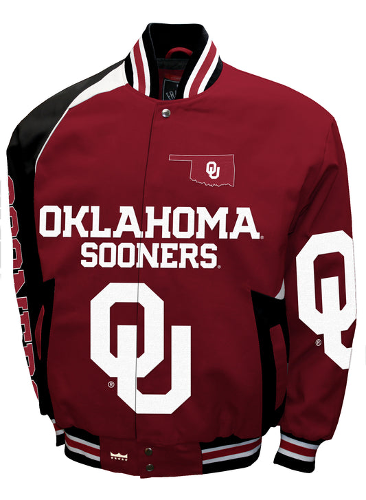 Oklahoma Sooners Franchise Club Spirit Twill Jacket