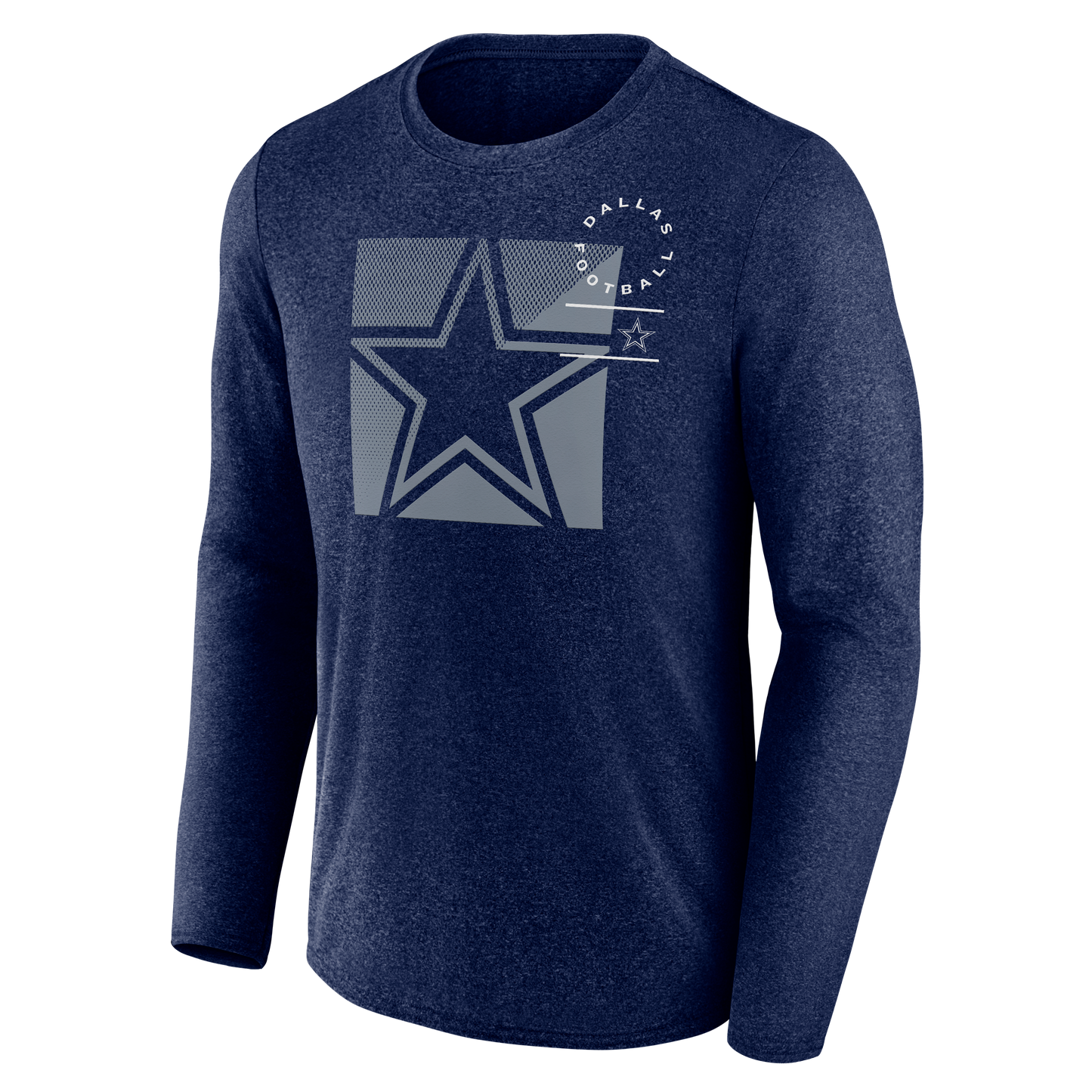 Dallas Cowboys Fanatics Faded Dot Square Long Sleeve Shirt-Blue