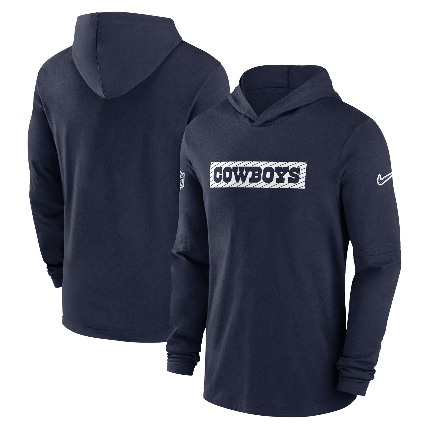 Dallas Cowboys Nike 2024 Sideline Performance Long Sleeve Hoodie Shirt - Navy