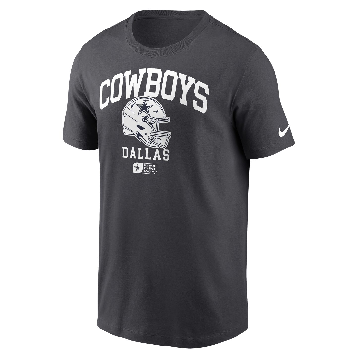 Dallas Cowboys Nike Helmet Essential T-Shirt - Charcoal