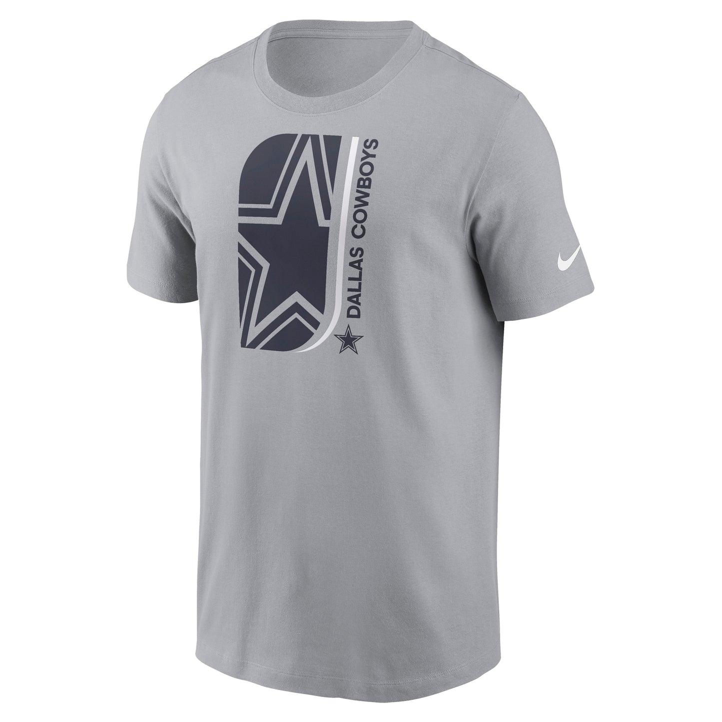 Dallas Cowboys Nike Lockup Essential T-Shirt- Gray