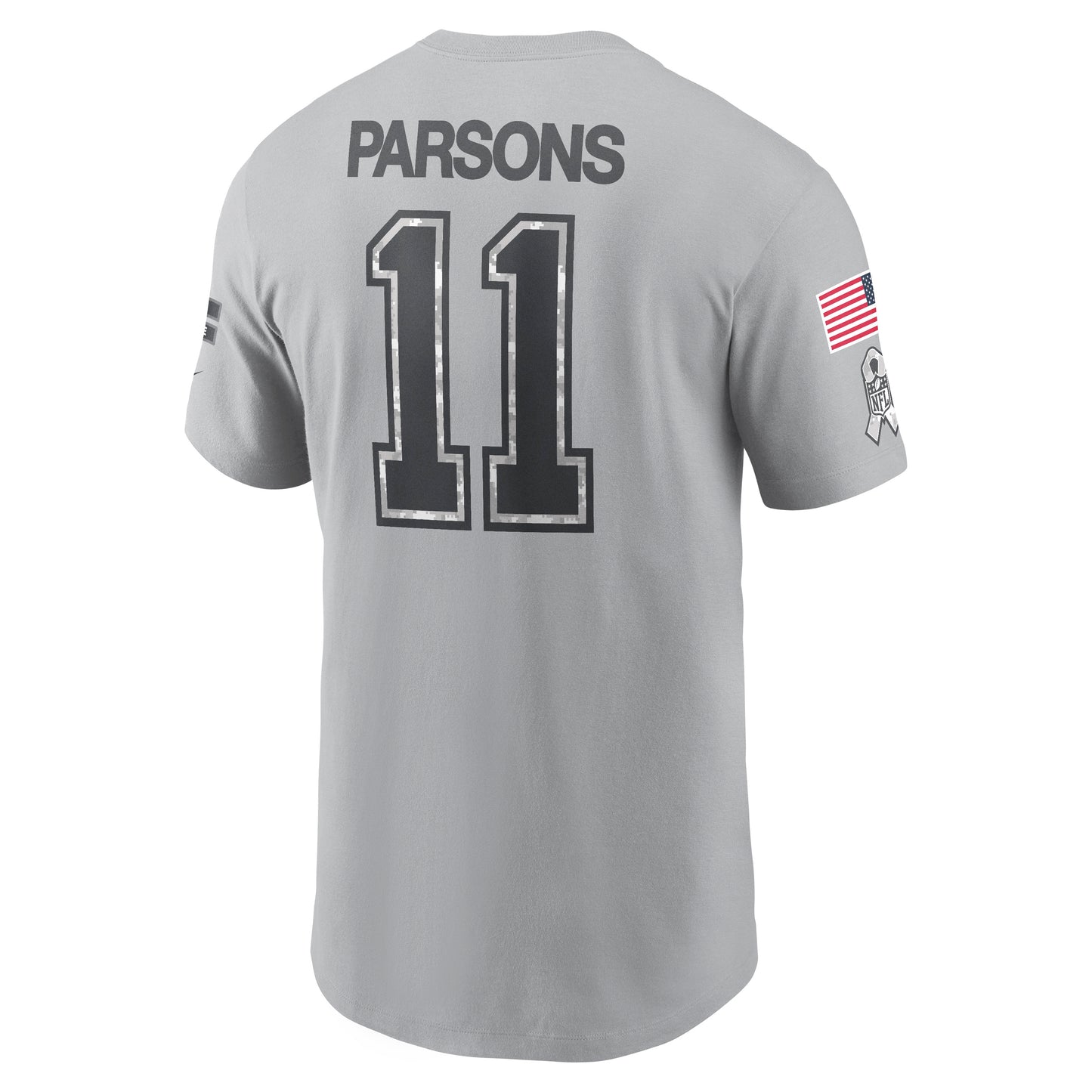 Dallas Cowboys Nike 2024 Salute to Service #11 Micha Parsons Player T-Shirt - Gray