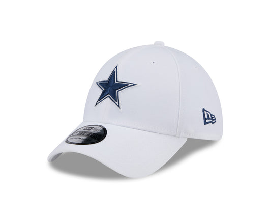 Dallas Cowboys New Era Basic White 39Thirty Flex Hat
