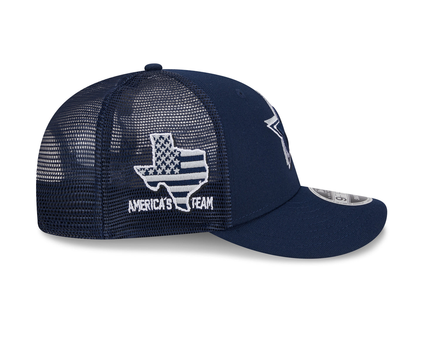 Dallas Cowboys New Era 2024 NFL Draft Low Profile 9FFIFTY Trucker Snapback Hat - Navy