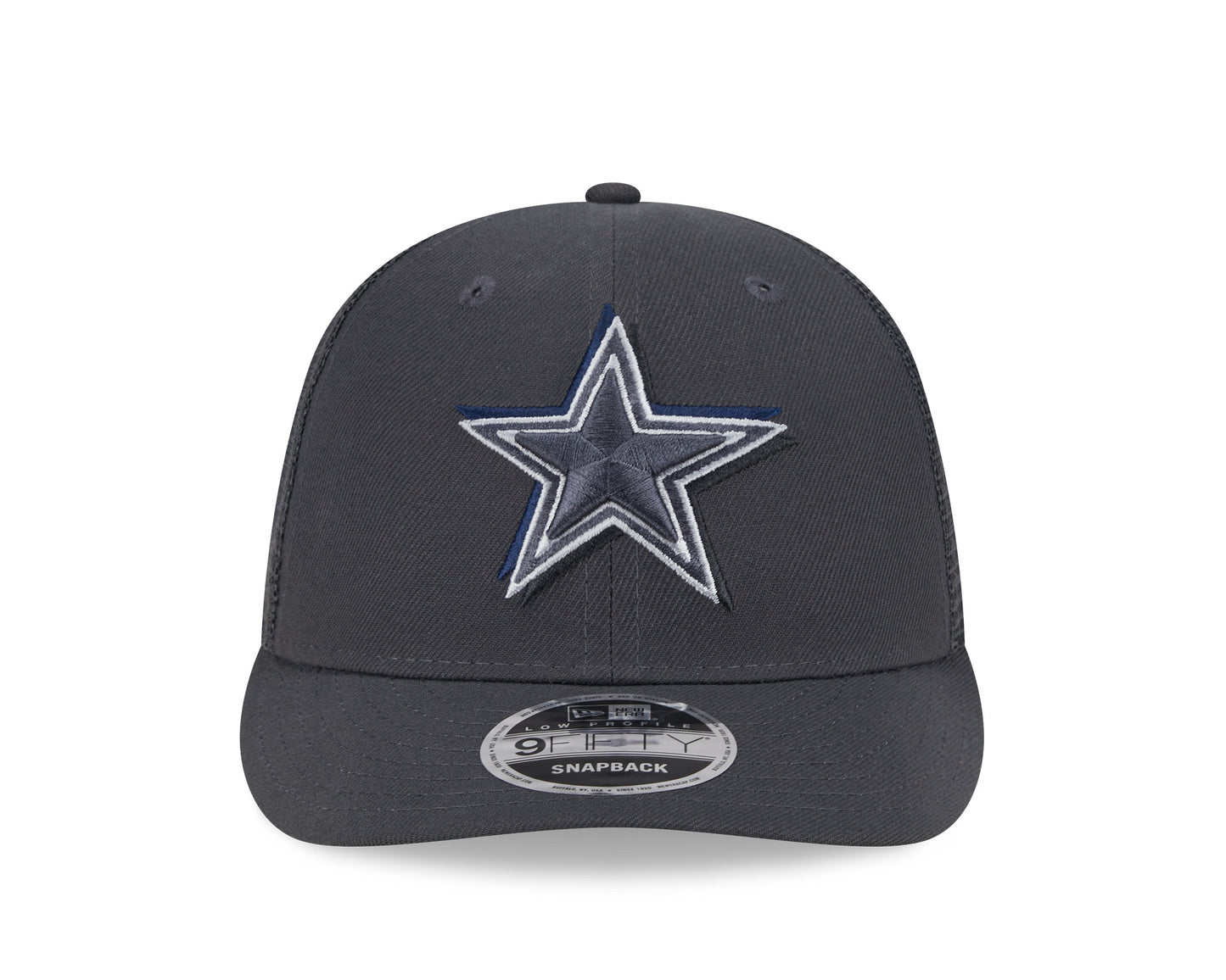 Dallas Cowboys New Era 2024 NFL Draft Low Profile 9FFIFTY Trucker Snapback Hat - Graphite