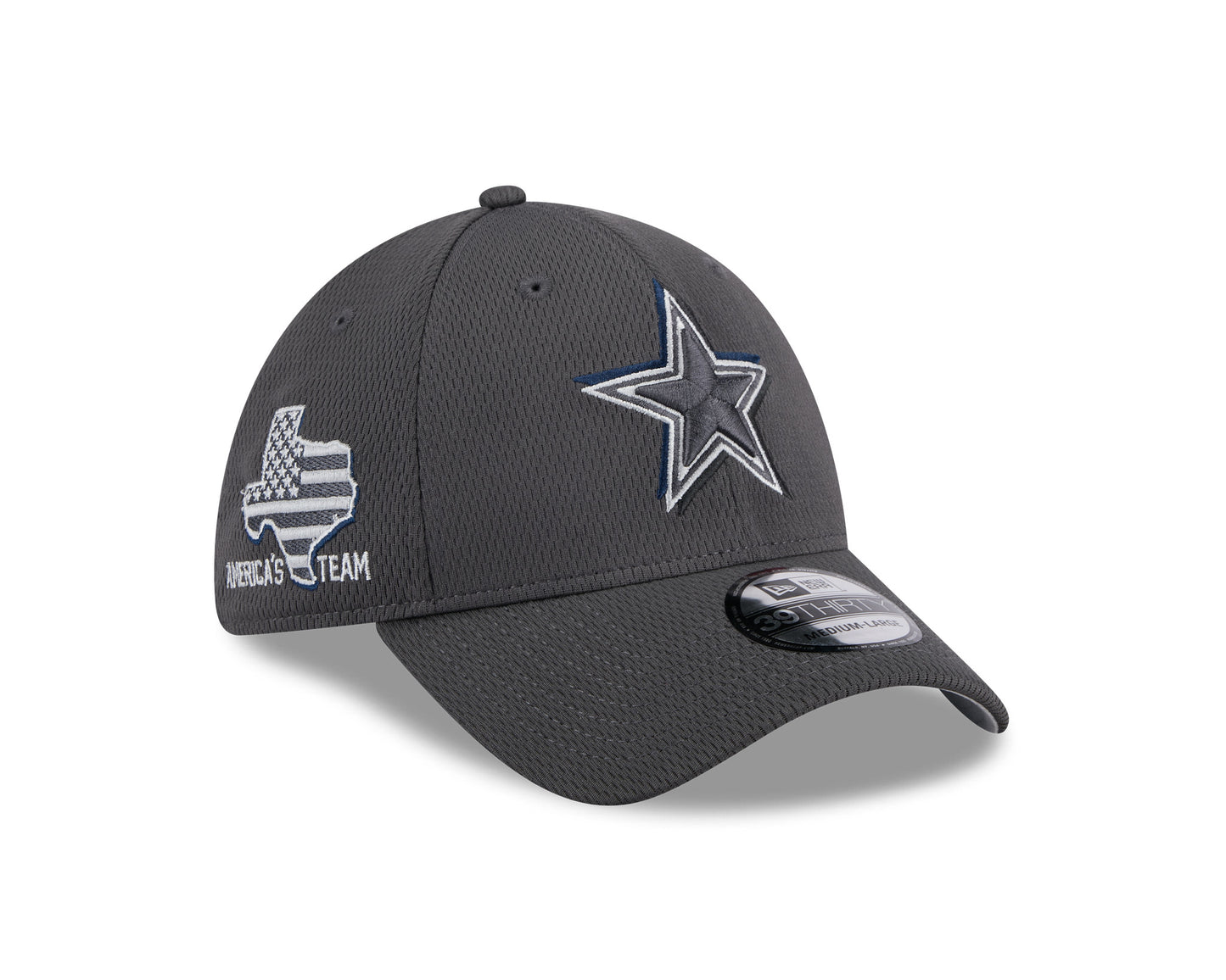 Dallas Cowboys New Era 2024 NFL Draft 39THIRTY Flex Hat - Graphite