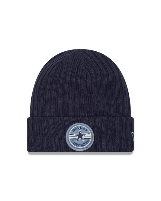 Dallas Cowboys New Era Patched Knit Hat- Blue