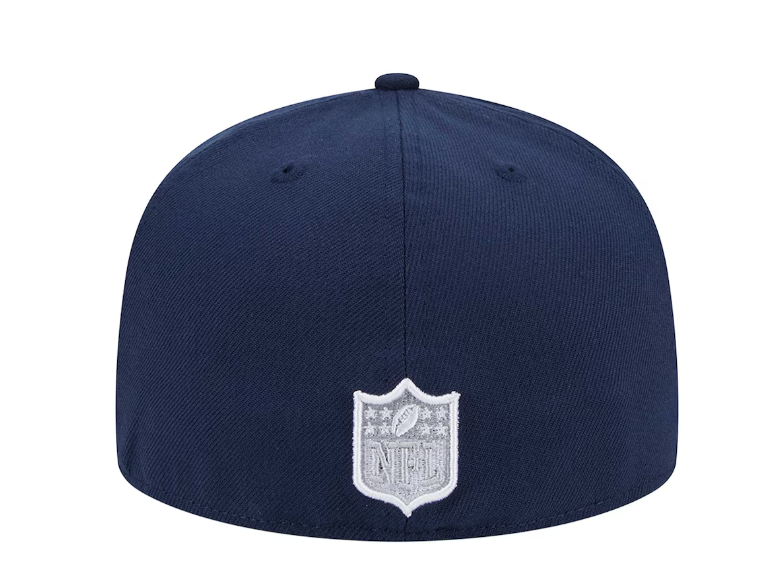 Dallas Cowboys New Era Navy Script Sided 59FIFTY Fitted Hat