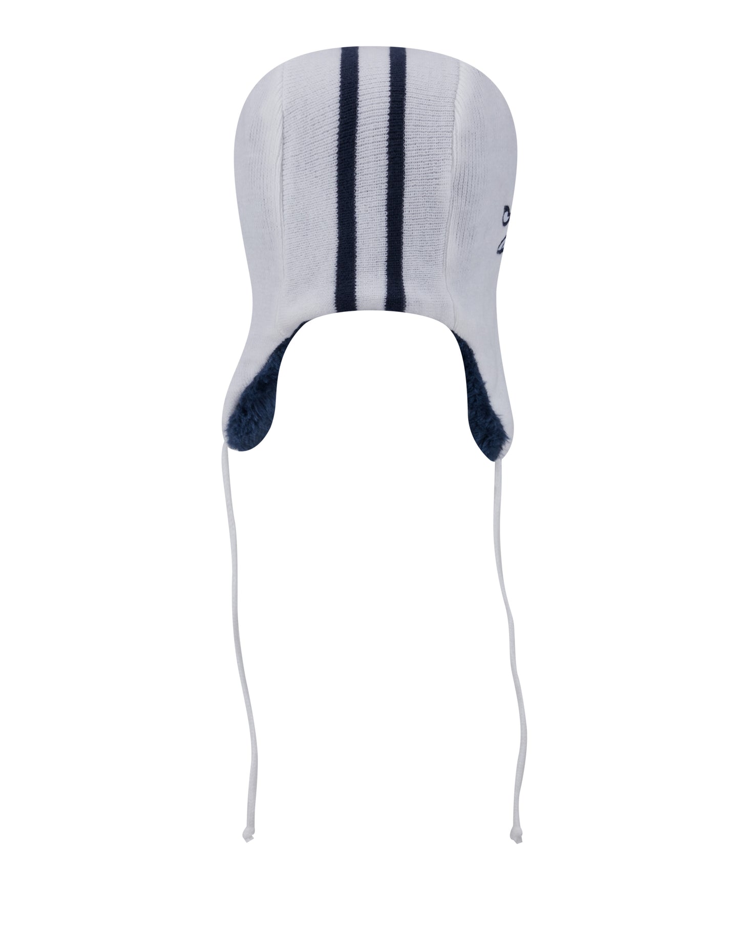 Dallas Cowboys New Era Helmet Knit Trapper-White