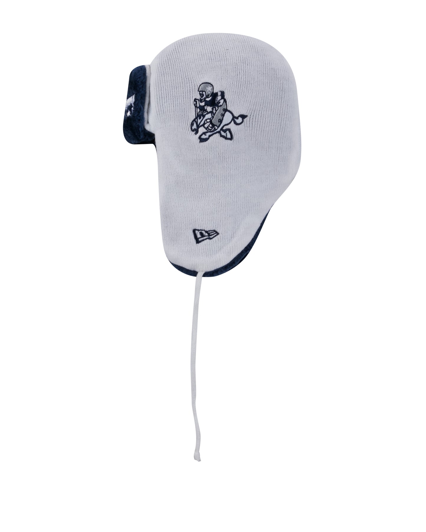 Dallas Cowboys New Era Helmet Knit Trapper-White