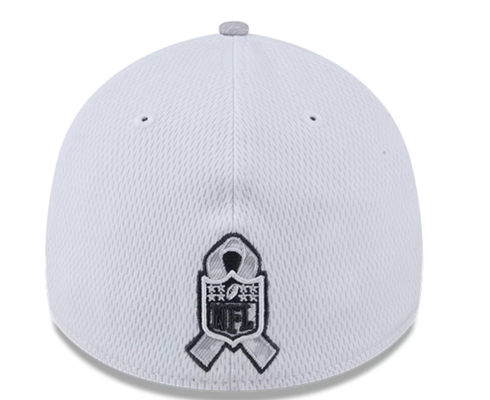 Men's Dallas Cowboys New Era White 2024 Salute To Service Digital Camo 39THIRTY Flex Hat
