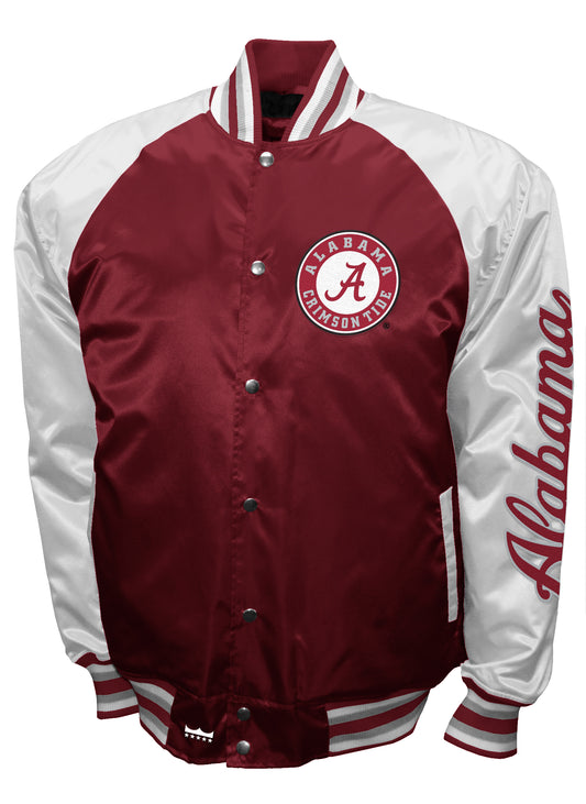 Alabama Crimson Tide Franchise Club Game Satin Full-Snap Jacket