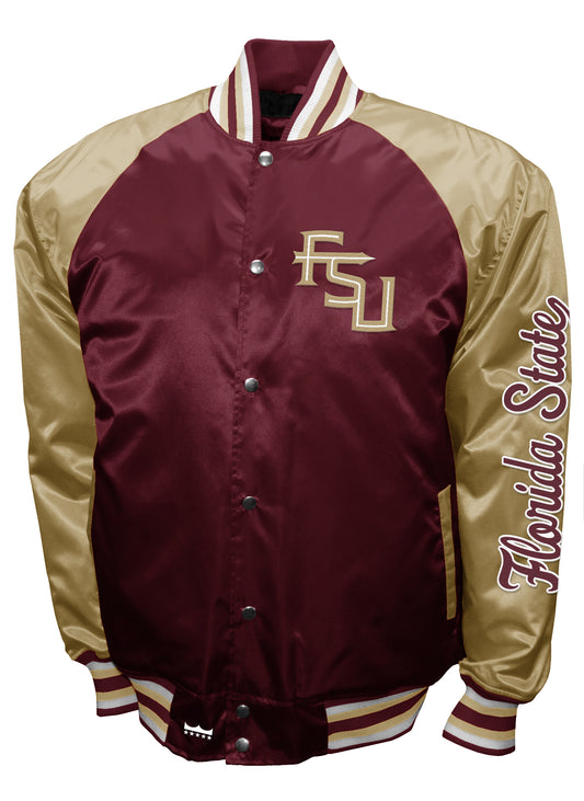 Florida State Seminoles Franchise Club Game Satin Full-Snap Jacket