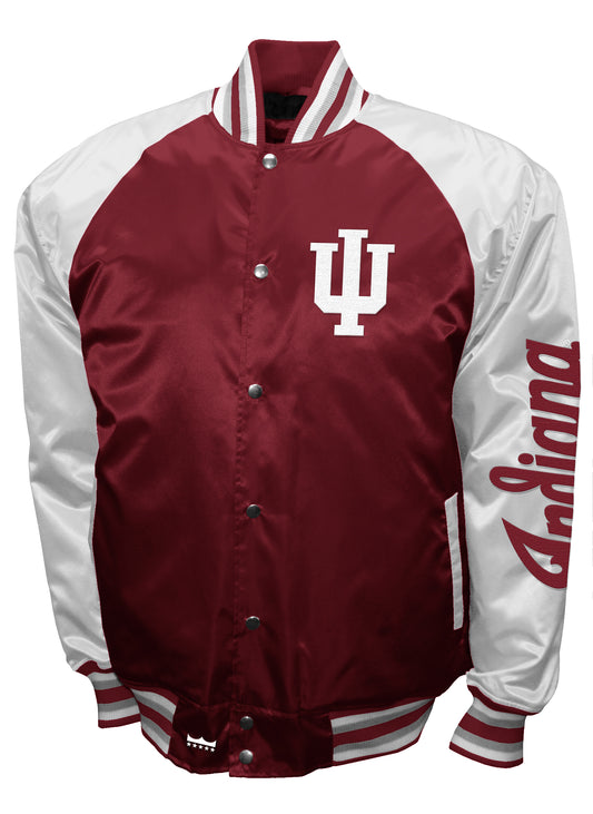 Indiana Hoosiers Franchise Club Game Satin Full-Snap Jacket