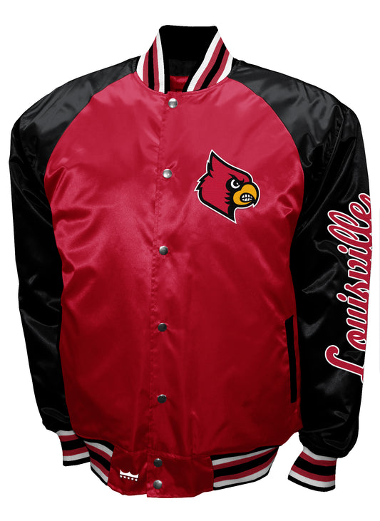 Louisville Cardinals Franchise Club Game Satin Full-Snap Jacket