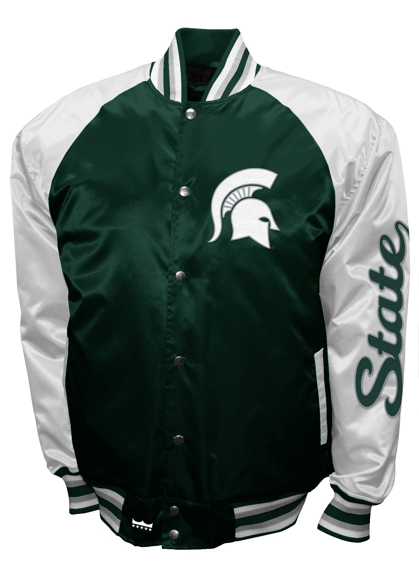 Michigan State Spartans Franchise Club Game Satin Full-Snap Jacket