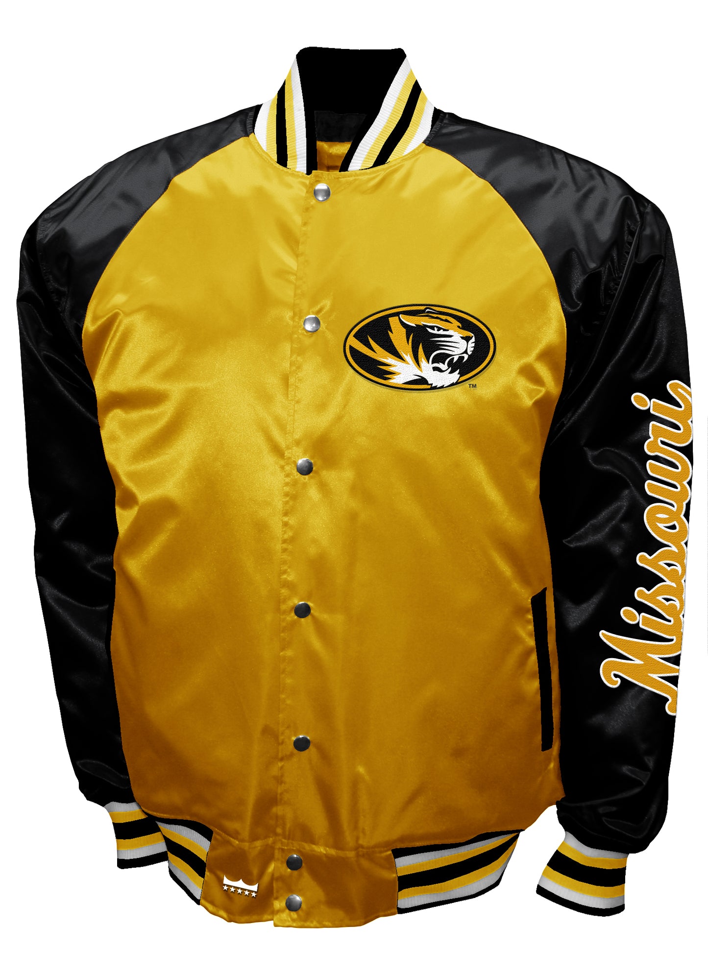Missouri Tigers Franchise Club Game Satin Full-Snap Jacket - Gold