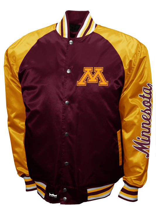 Minnesota Golden Gophers Franchise Club Game Satin Full-Snap Jacket