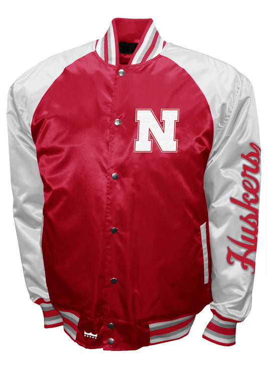 Nebraska Cornhuskers Franchise Club Game Satin Full-Snap Jacket