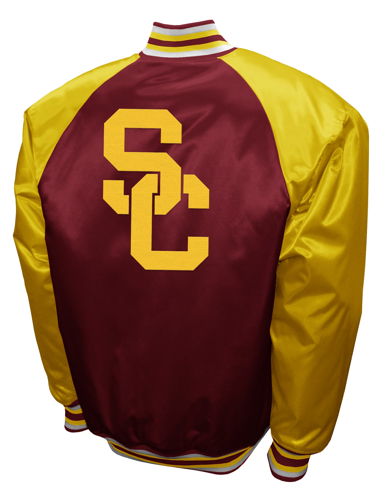 USC Trojans Franchise Club Game Satin Full-Snap Jacket - Burgandy